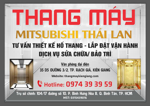 LẮP ĐẶT VÀ SỬA CHỮA THANG MÁY MITSUBISHI TẠI KIÊN GIANG